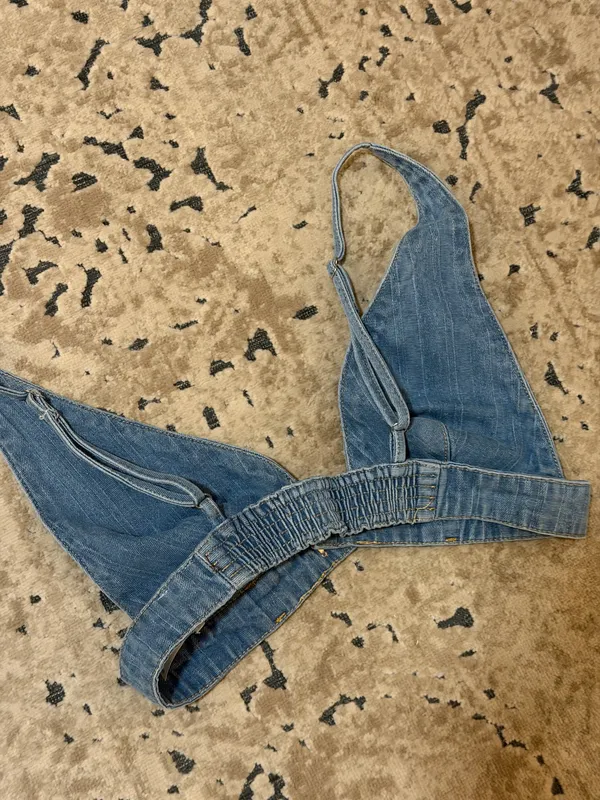 Princess Polly Denim Crop Top - Image 3
