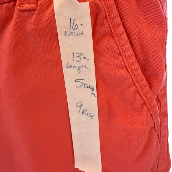 J. Crew Vibrant Coral Women's vacation summer 100 cotton preppy Shorts size 6 - Image 5