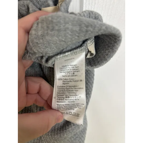Madewell Gray Waffle Knit Pull On Pajama PJ Pants S Lounge Comfy - Image 6