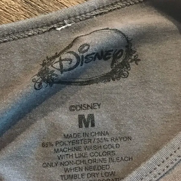 Disney Minnie Mouse Blouse Gray Graphic Size Medium - Image 10