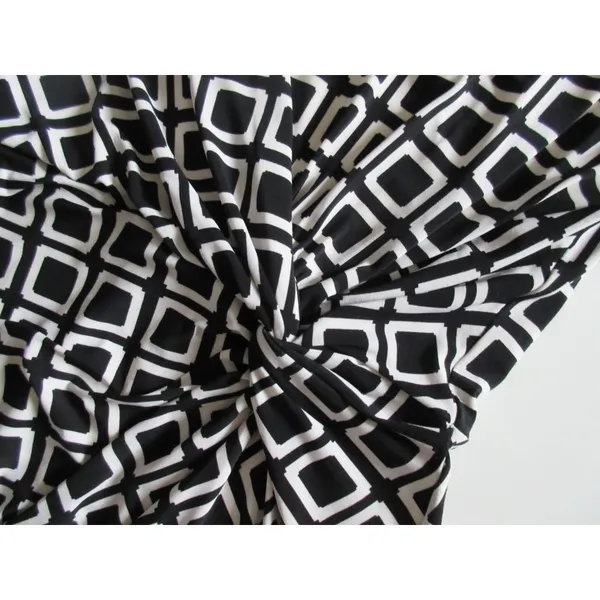NWT LAUREN Ralph Lauren Geometric Print Twist Knot Boatneck Jersey Dress 8 $134 - Image 6