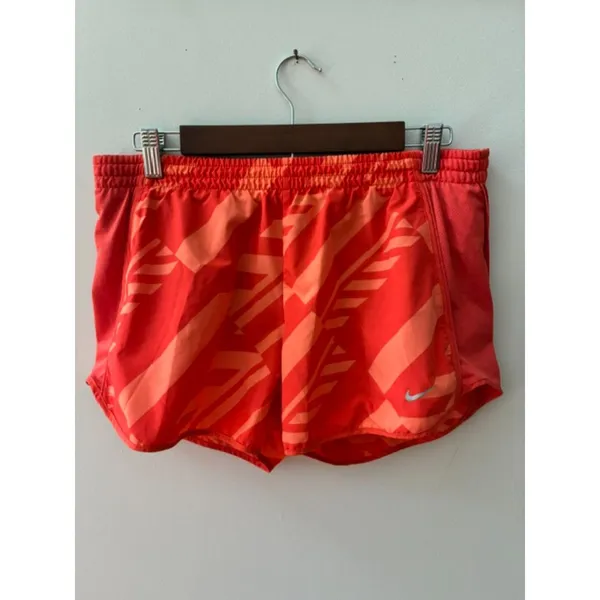 Nike Dri-FIT Women’s Medium Coral Print Lined Running Athletic Shorts - Image 5