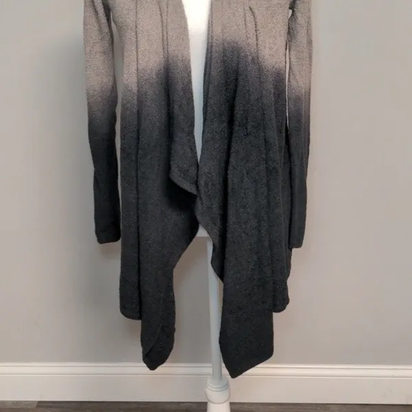 Barefoot Dreams Blue Bamboo Chic Lite Calypso Waterfall Long Sleeve Cardigan S/M - Image 3