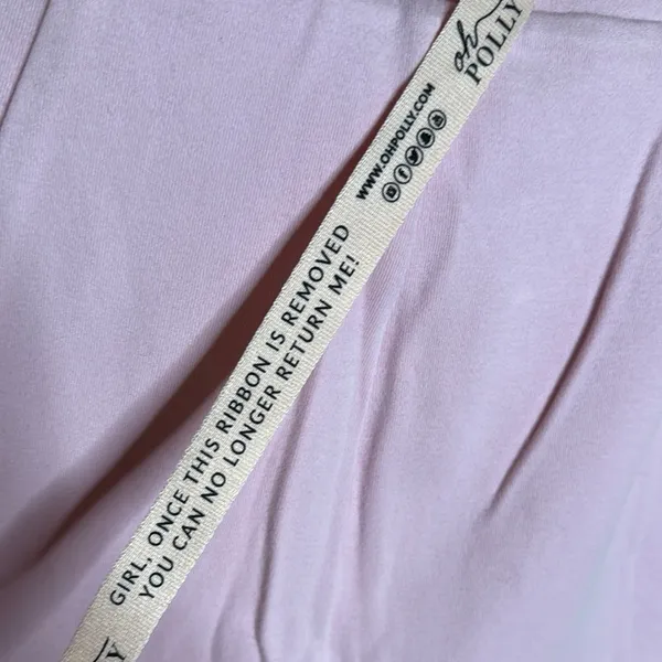 NWT Oh Polly Pink Double Lined Compression Bike Shorts Size 6 Athleisure - Image 6