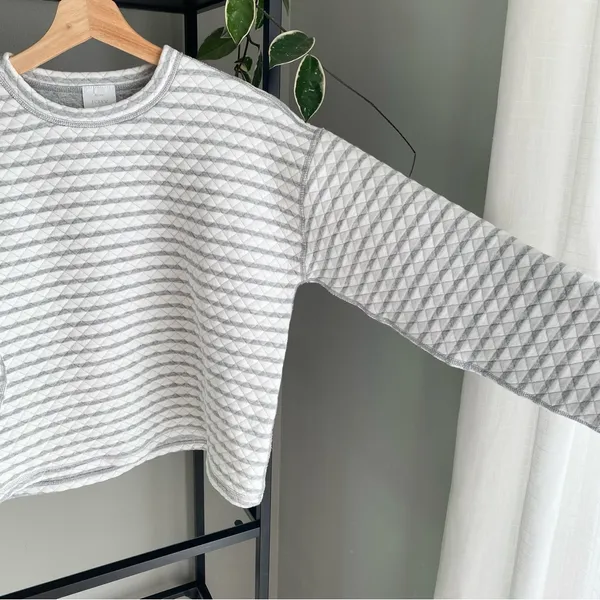 J. Crew Reversible Quilted Pullover Sweater - Image 2