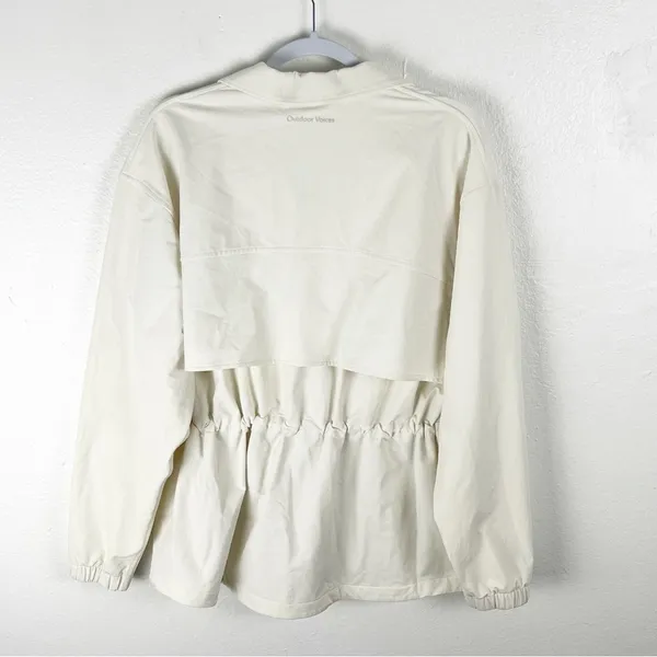 OUTDOOR VOICES Long Sleeves Cinched Drawstring Waist Pockets Jacket, Size Large - Image 2