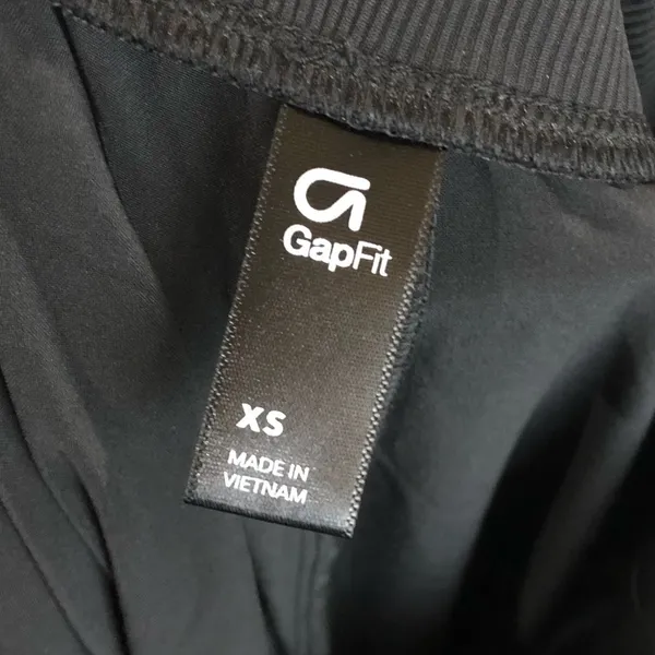Gap Fit Black Mid Rise Cuff Tapered Leg Athletic Jogger Pants XS‎ - Image 5