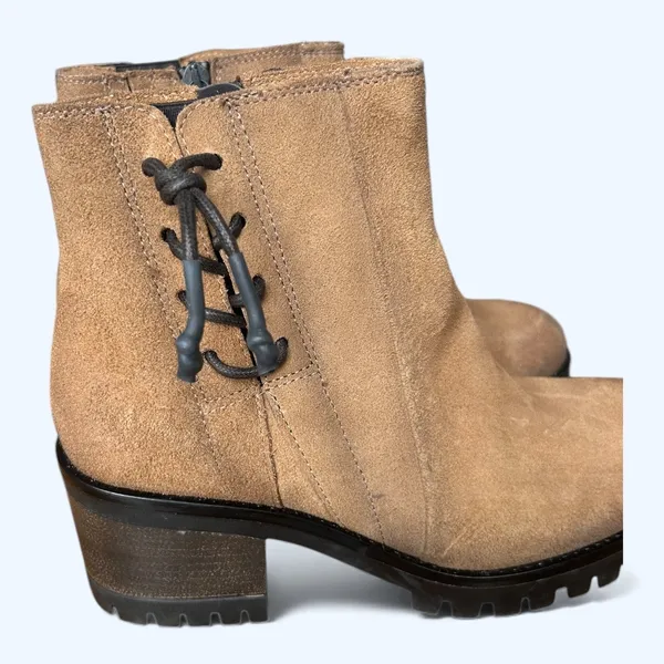 Miz Mooz “Maiden” Chunky Platform Suede Ankle Boots Chunky Heel Womens EU 38 NEW - Image 5