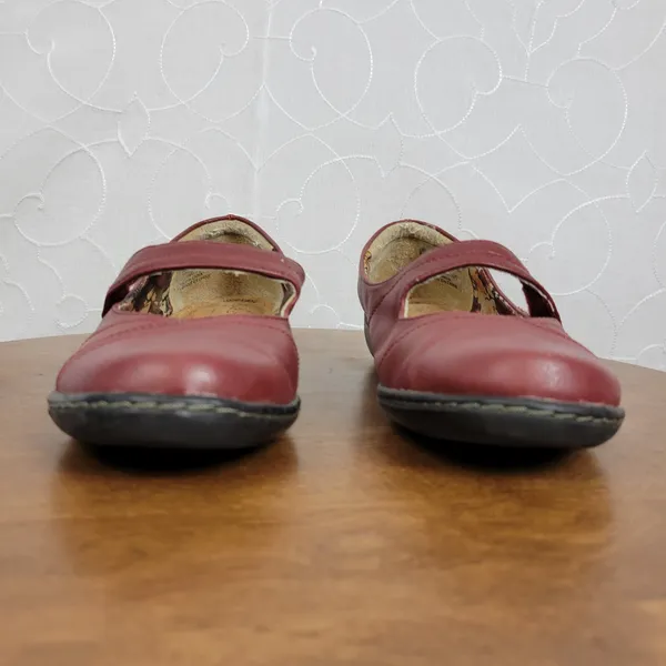Soft Style Womens Shoes Size‎ 7 Red Mary Janes Round Toe Strap Closure Flat - Image 6