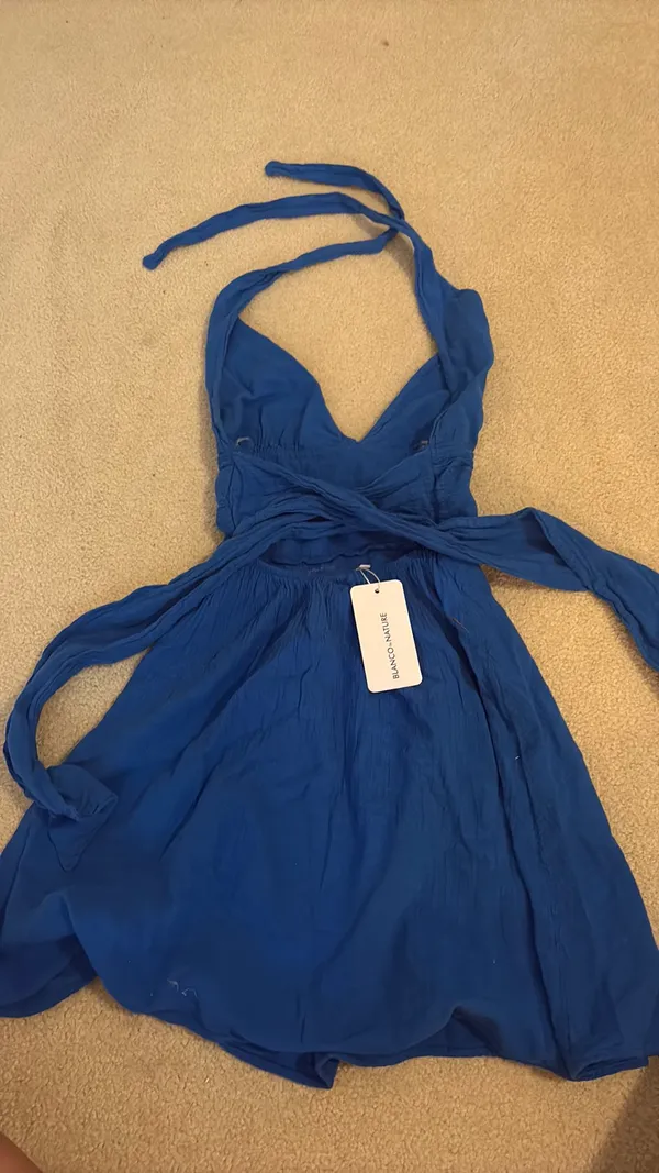 Blanco by Nature Royal Blue mini dress - Image 4