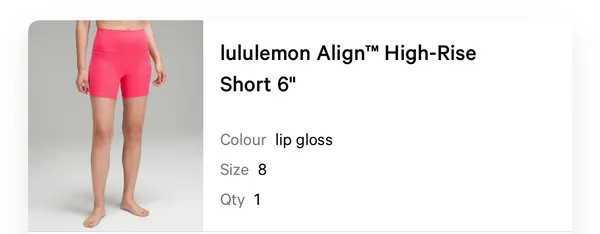 Lululemon Align Shorts 6"  - Image 4