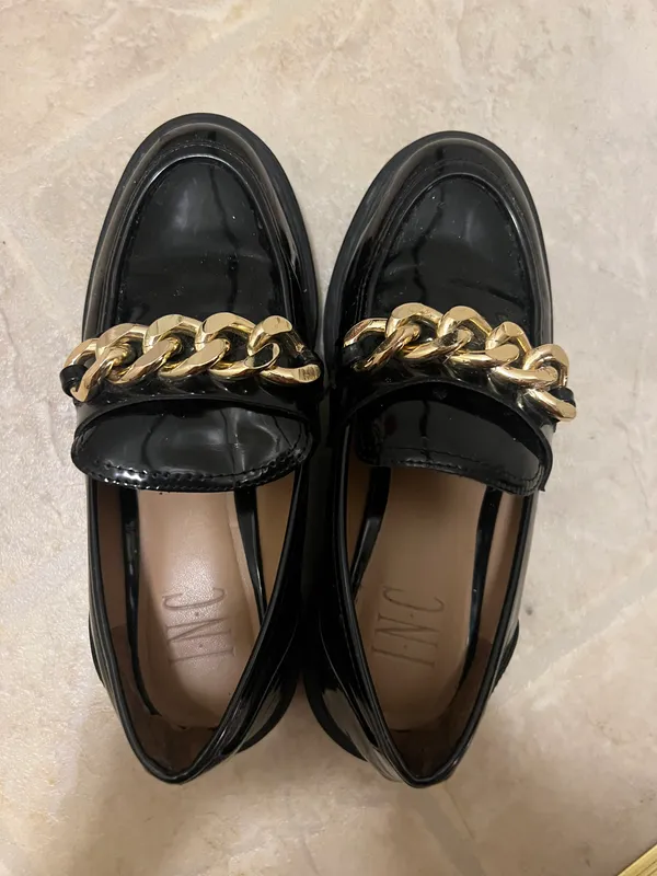 Black Loafers Gold Accessory - Image 3