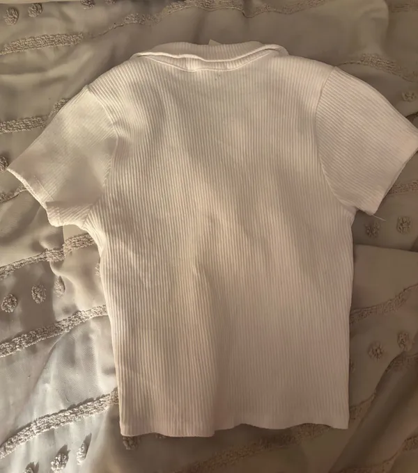 White Crop Baby Tee  - Image 3