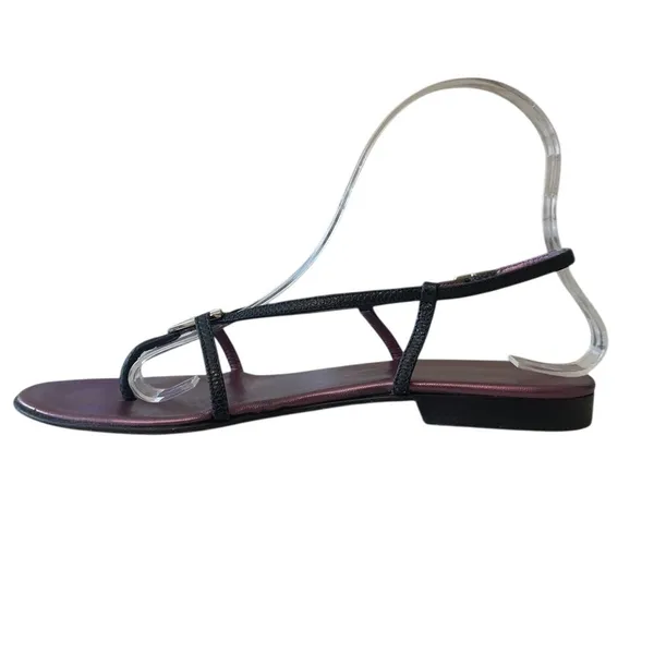 Gucci Tom Ford Era Thong‎ Sandals Metallic Purple 7B - Image 3