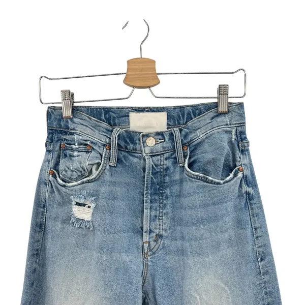 Mother Denim The Tomcat Jeans Distressed The‎ Confession Wash Blue Size 27 - Image 4