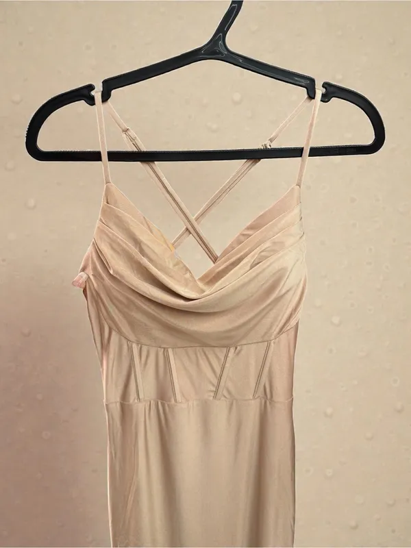 Windsor Cream‎ Spaghetti-Strap Maxi Dress - Image 3