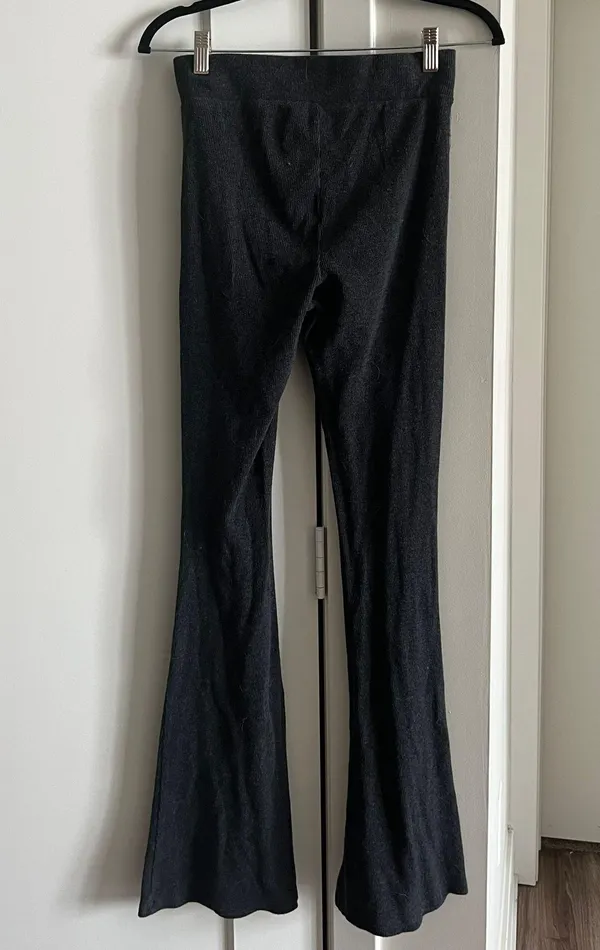 Aerie Ribbed High Rise Waisted Flare Pants - Image 2