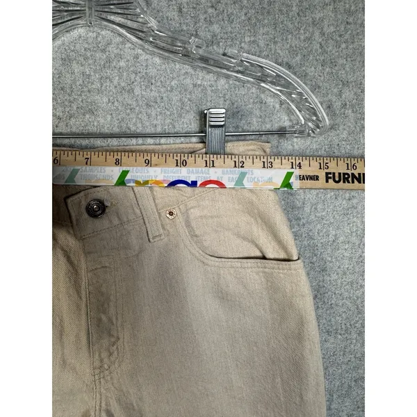Vintage Levis 550‎ Jeans Womens 7 Med Relaxed Fit Tapered Leg Cream Made In USA - Image 8