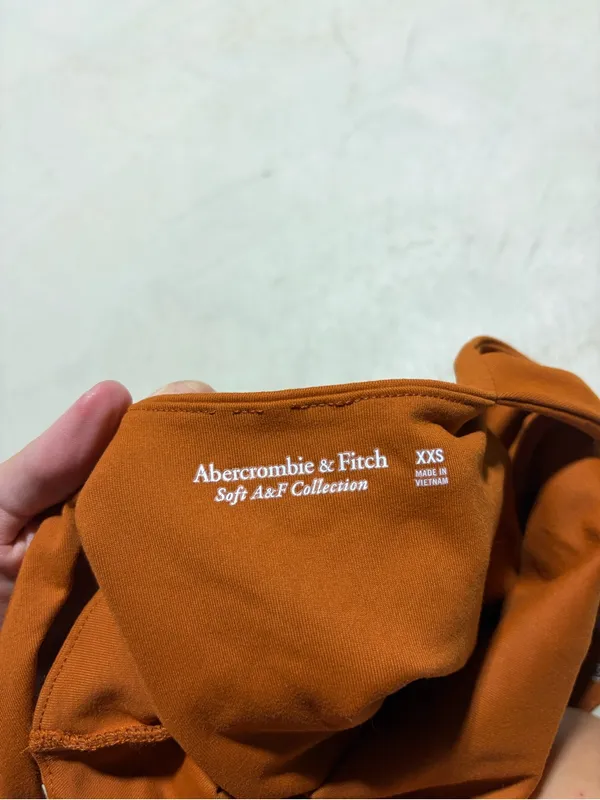 Abercrombie & fitch soft collection Rust Orange One-Piece Bodysuit XXS - Image 8