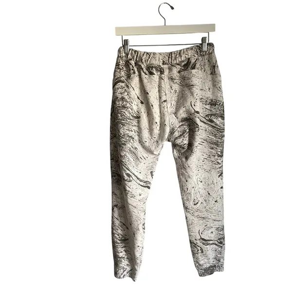 Koral Activewear White Grey Marble Jogger Sweatpants size Medium Low Rise Sweats - Image 2