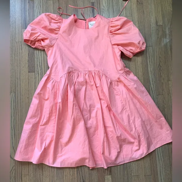 Hyacinth house tuckernuck allie mini dress small coral - Image 2