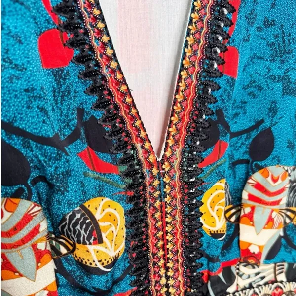 Anthropologie Bhanuni by Jyoti Allura Colorful Boho Maxi Dress SZ M - Image 5