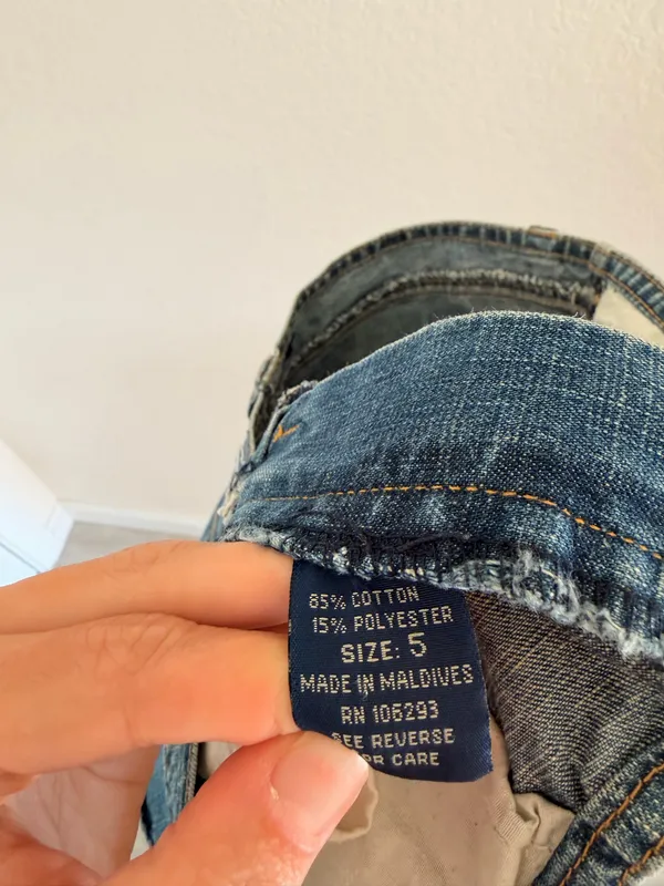 Y2K Knee Length Denim Skirt Blue - Image 7
