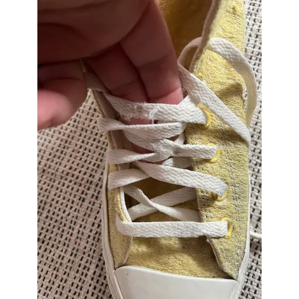 Converse hi tops hybrid texture jacquard yellow size 10 - Image 11