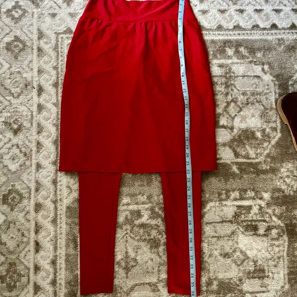 sweet lemon thyme, full-length, legging athleisure skirt - Image 2