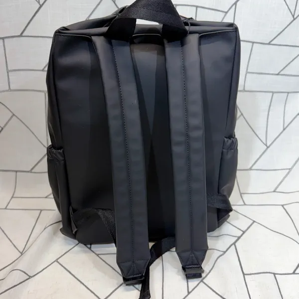 Hunter Original Topclip‎ Backpack NWT One Size Black Rubberized Water Resistant - Image 6