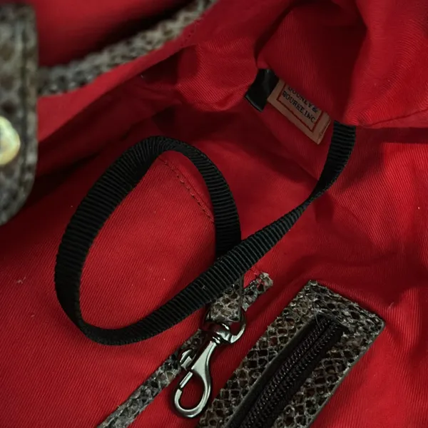 Dooney & Bourke Embossed Snakeskin‎ Pocket Purse - Image 7