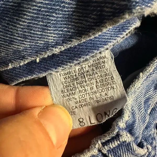 Vintage Lee jeans blue 8 long - Image 2