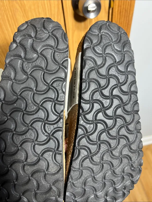 Birkenstock Taupe Braided Suede Thong Sandals - Image 6