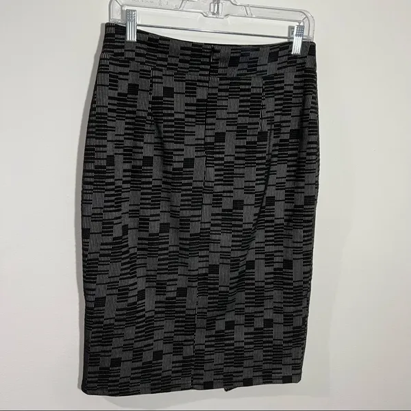 NEW‎ Anthropologie Maeve Bobbie Pencil Skirt Black Gray Small Office Minimalist - Image 6