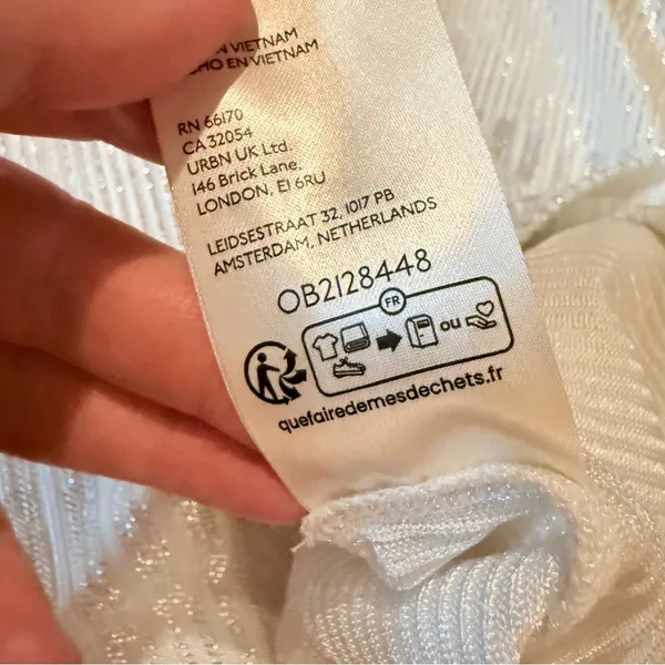 Anthropologie Pilcro‎ Henley Top Women’s Size XL Silver Textured Long Sleeve - Image 5