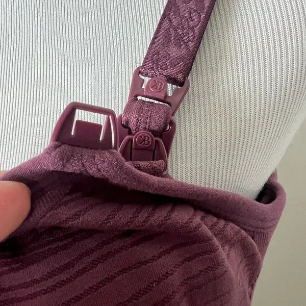 Kindred Bravely Nursing Bra Womens Large Purple Wireless Lined Back Closure L‎ - Image 10