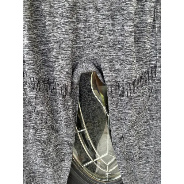Momcozy Womens XL Gray‎ Space Dye Over the Belly Maternity Leggings Seamless - Image 9