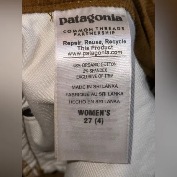 Patagonia Corduroy Organic Cotton‎ Pants - Image 4