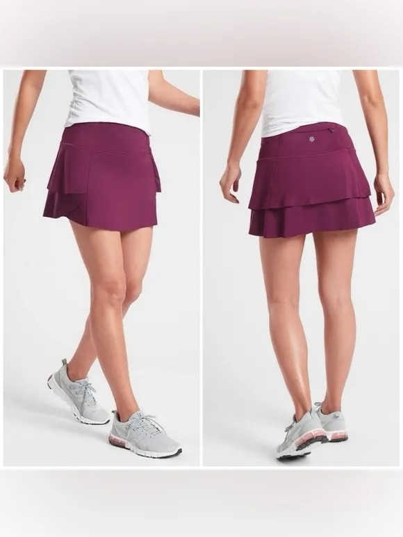 Athleta‎ Momentum High Rise Skirt/Skort-Beach Plum size xs - Image 2
