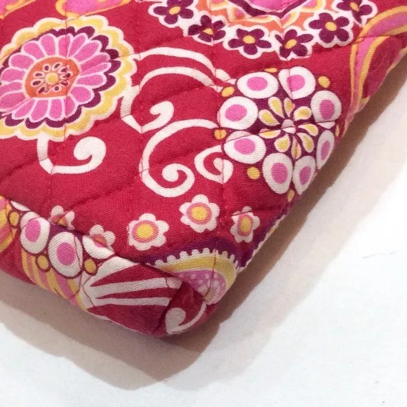Vera Bradley Hipster Crossbody Purse Raspberry Fizz Retired Red & Pink Bag - Image 7