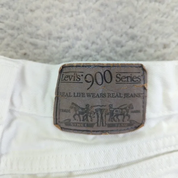 Vintage‎ 90s Levi's 900 Series High Waisted Jeans Womens 13 White Mom Straight - Image 5