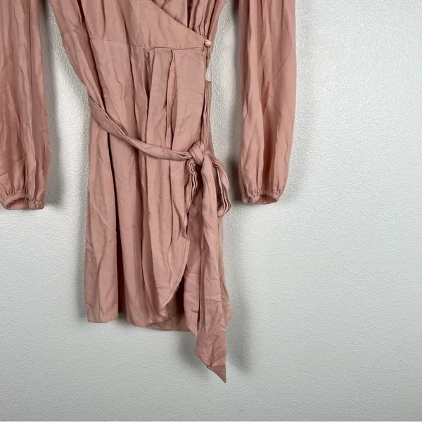 ASOS Wrap Long Sleeve Dress Sz 8‎ - Image 2