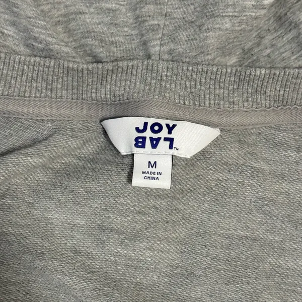 JoyLab Gray Cropped Zip-Up Hoodie - Image 4
