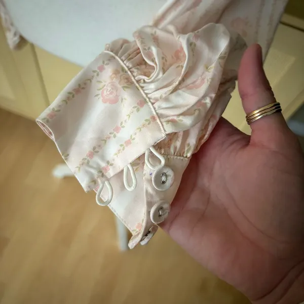 FOR LOVE & LEMONS Carly Top Rose Dainty Open Back Size‎ Large NWT - Image 3