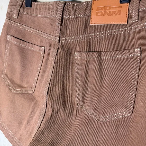 Princess Polly Brown‎ Twill High Rise Workwear Shorts Women’s Size 6 Casual - Image 8