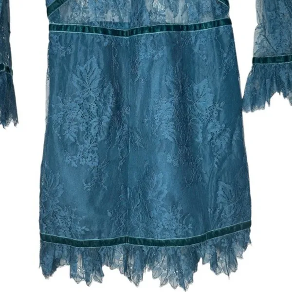 Lovers + Friends Shimmer Cutout Lace Mini Dress Holiday New Years XS - Image 5