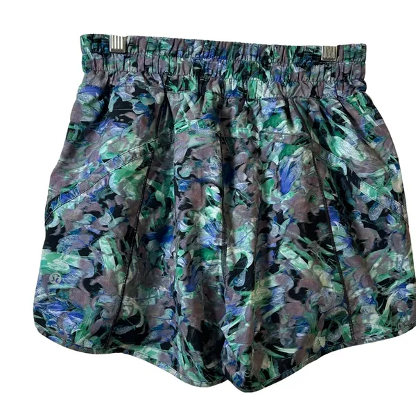 Lululemon‎ Track That High-Rise Lined Short 5 Floral Abstract Multi Color Size 6 - Image 2