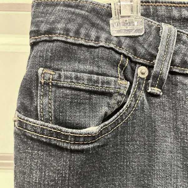 Levis 545 Low Boot Cut Jeans Womens 12 Medium Dark Wash Blue Stretch Denim Y2K‎ - Image 3