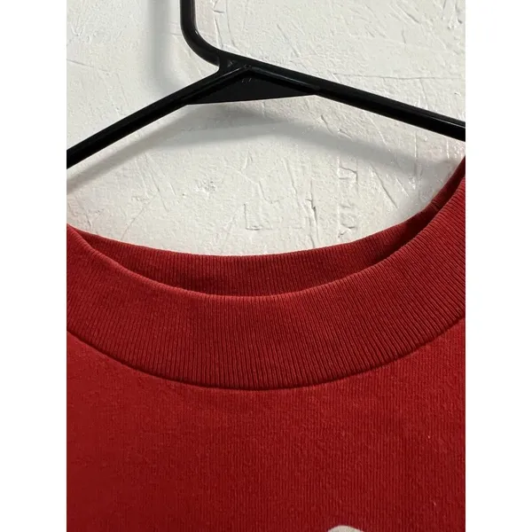 VINTAGE M&Ms Yellow T Shirt Size L/XL‎ Short Sleeve Graphic Red 90s Y2K - Image 10