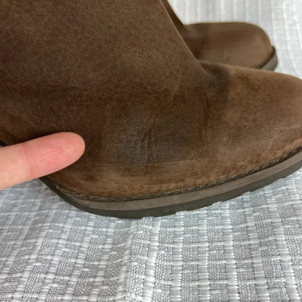 Timberland Boots Womens 8.5 Brown Leather Waterproof Block Heels‎ Zip Up Ankle - Image 14